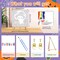 Halloween Ghost Paint by Numbers Kit with Frame and Wooden Easel - 8x8 Inch